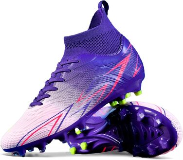 Чоловічі футбольні бутси з високим верхом для штучного поля, дитячі, розмір 43 EU, фіолетові
