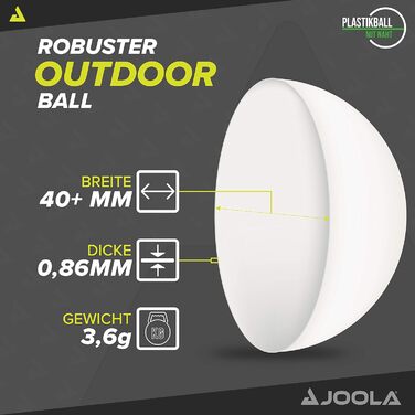 М'яка сітка для настільного тенісу JOOLA LIBRE Outdoor - регульована висота, для гри на вулиці