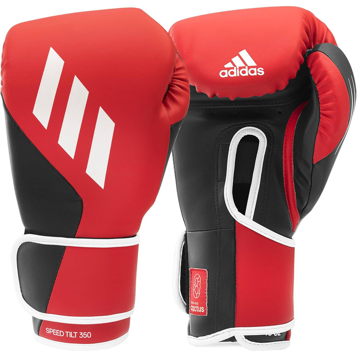 Боксерські рукавички Adidas Speed Tilt 350 на липучці з інноваційною технологією TILT®, виготовлені на 100% зі стійкої кактусової шкіри