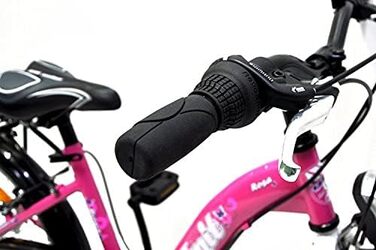Дитячий велосипед 20 дюймів, 6-швидкісний, Shimano, алюмінієві ободи, рожево-білий TMU