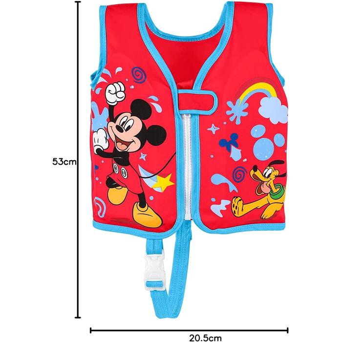 Дитячий жилет для плавання Bestway Swim Safe ABC Disney Junior Mickey & Friends, рівень B, 1-3 роки, червоний
