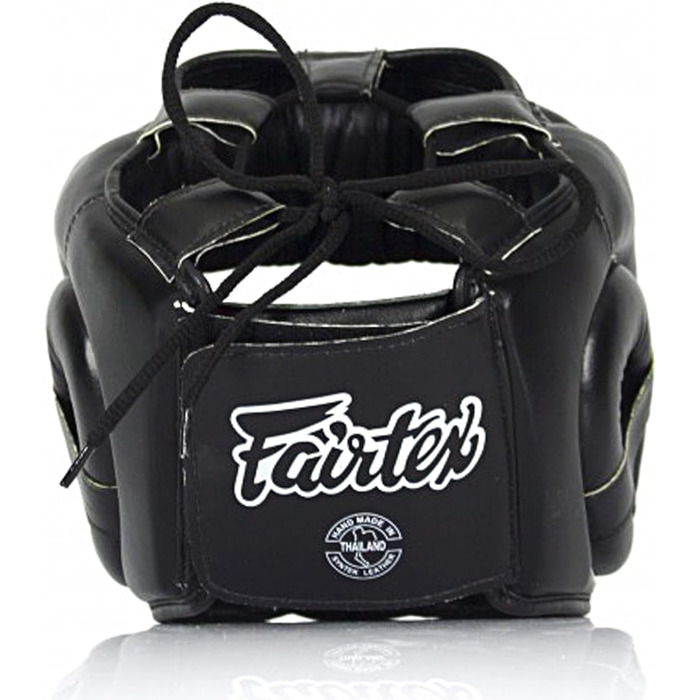 Захисний шолом Fairtex HG14 для тайського боксу, MMA, K-1, повний захист обличчя, чорний, розмір L