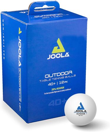 Набір для настільного тенісу JOOLA: ракетка Carbon X Pro 2 мм, чорна/сіра, та 12 м'ячів Outdoor 40+ мм, білі, для тренувань