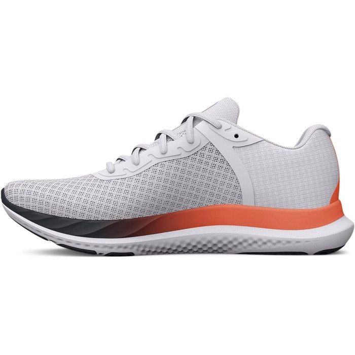Чоловічі бігові кросівки Under Armour Charged Breeze (45 EU, білий, помаранчевий, чорний)