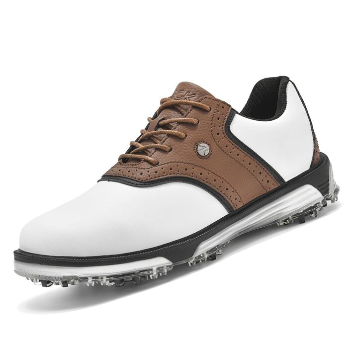 Гольф-взуття чоловіче ULTIANT водонепроникне, без шипів, класичне, зручне, коричневе, 42 EU