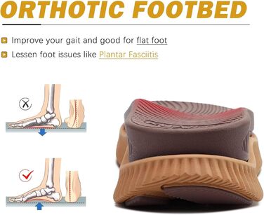 Зручні трекінгові сандалі KuaiLu для жінок: ортопедичні, для плоскостопості, піші прогулянки, літо, відкриті пальці, регульовані на липучках (39 EU, Коричневий)