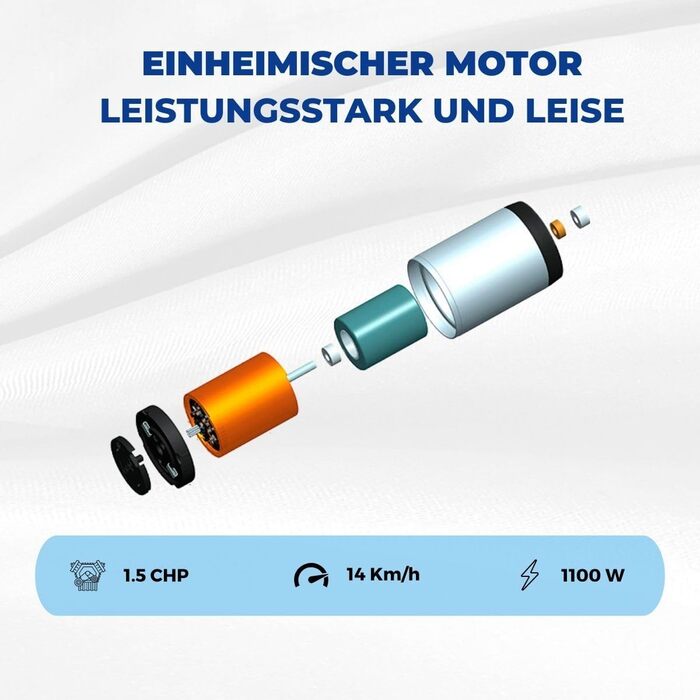 Бігова доріжка Mobiclinic Tibet для дому, 14 км/год, 1100 Вт, 100 кг, 20 швидкостей, LED-дисплей, підтримка ZWIFT, тримач для телефону, аварійне відключення