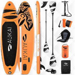 Надувна SUP дошка AUKAI PRO 320cm | 2в1 з каяком | Комплект з аксесуарами | 5 років гарантія