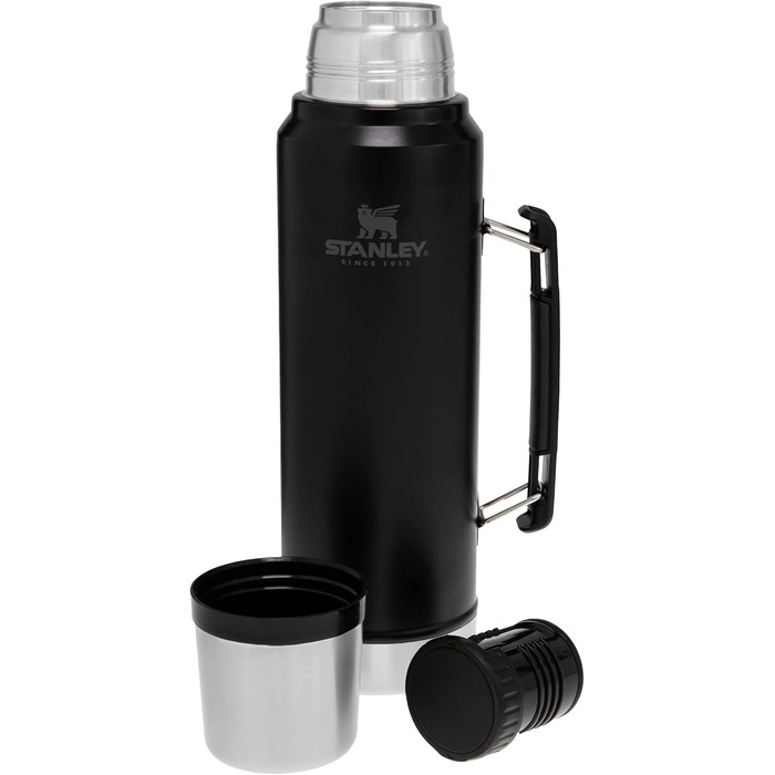 Термос Stanley Classic Legendary, нержавійка, 1 л, тримає тепло/холод 15-48 годин, BPA-free, можна мити в посудомийці