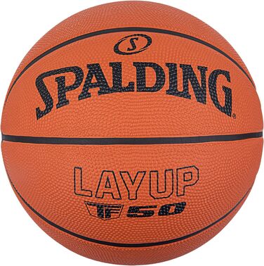 Баскетбольний м'яч Spalding TF-50 розмір 5, гумовий, для вулиці, антиковзний, помаранчевий, для початківців, офіційна версія 2022