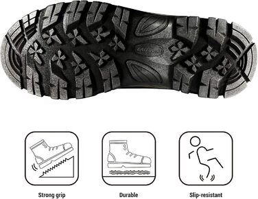 Чоловічі зимові чоботи NORTIV 8, чорні, водонепроникні, ізольовані, для активного відпочинку