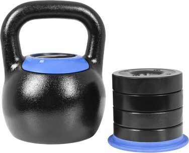 Регульована гиря GORILLA SPORTS 16 або 24 кг, чавунна, для силових тренувань