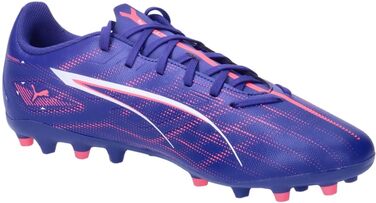 Кросівки футбольні PUMA Ultra 5 Play Mg для гри на твердих поверхнях, 43 EU, Lapis Lazuli/Puma White/Sunset Glow