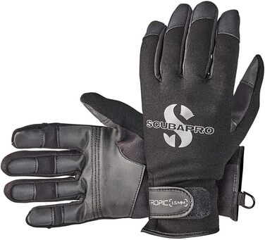 SCUBAPRO Tropic рукавички для дайвінгу, 1,5 мм, чорні (XL)