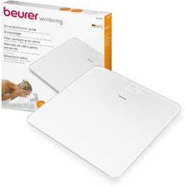 Цифрова скляна вага Beurer GS 225 біла, Magic-Display, Dot-Matrix-дисплей, для людей