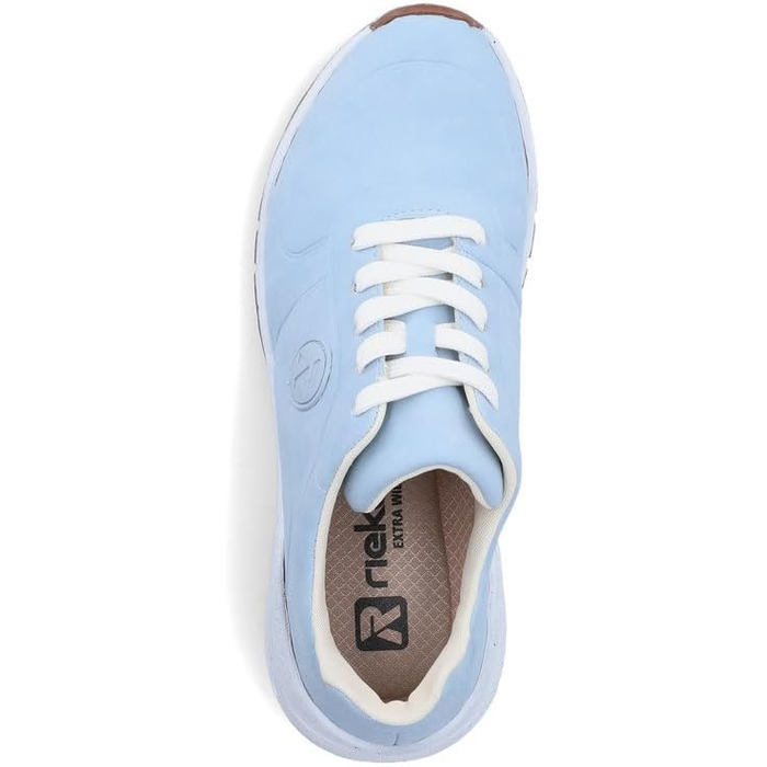 Кросівки жіночі Rieker M4903 Skater, блакитні, широка колодка 37 EU, устілка знімна