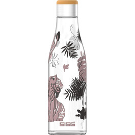 Скляна пляшка для води SIGG Metis Sumatra 0.6 л, термостійка, без пластику та BPA, герметична, колаборація One Tree Planted Tiger