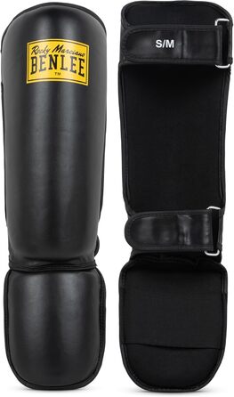 Захисники гомілок BENLEE Guardian з екошкіри, чорні (один)