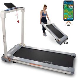 Бігова доріжка Mobiclinic Tibet для дому, 14 км/год, 1100 Вт, 100 кг, 20 швидкостей, LED-дисплей, підтримка ZWIFT, тримач для телефону, аварійне відключення