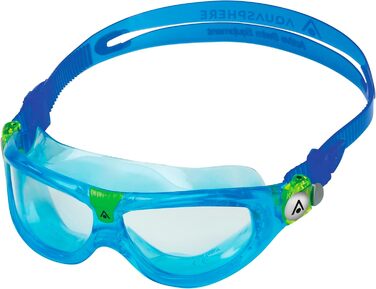 Дитячі окуляри для плавання Aquasphere Seal KID з UV-захистом, силіконовим ущільненням та антизапітніючою поверхнею, блакитні (для хлопчиків та дівчаток)