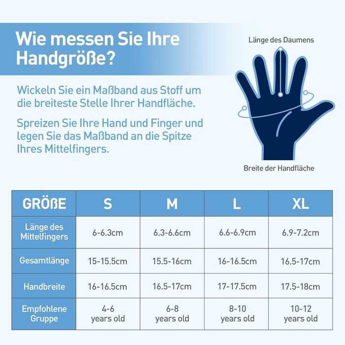 Дитячі рукавички EEFOW зимові з екраном сенсора: термо рукавички з флісу для їзди на велосипеді, бігу, з антиковзким покриттям (для хлопчиків та дівчаток 4-12 років, чорні та сині) чорні та червоні (приблизно 6-8 років, сині)