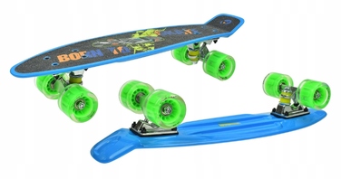 Скейтборд Aurora FB graffiti: 56 см, навантаження до 100 кг, колеса 60 мм 82A, підшипники ABEC-7