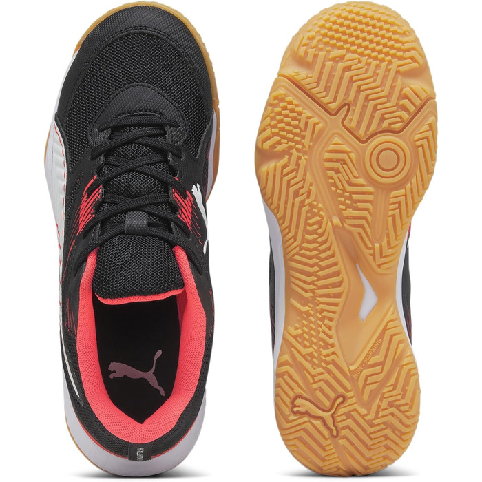 Дитячі кросівки PUMA Solarflash Jr II для фітнесу, 37.5 EU, чорний/фіалковий/білий/Gum