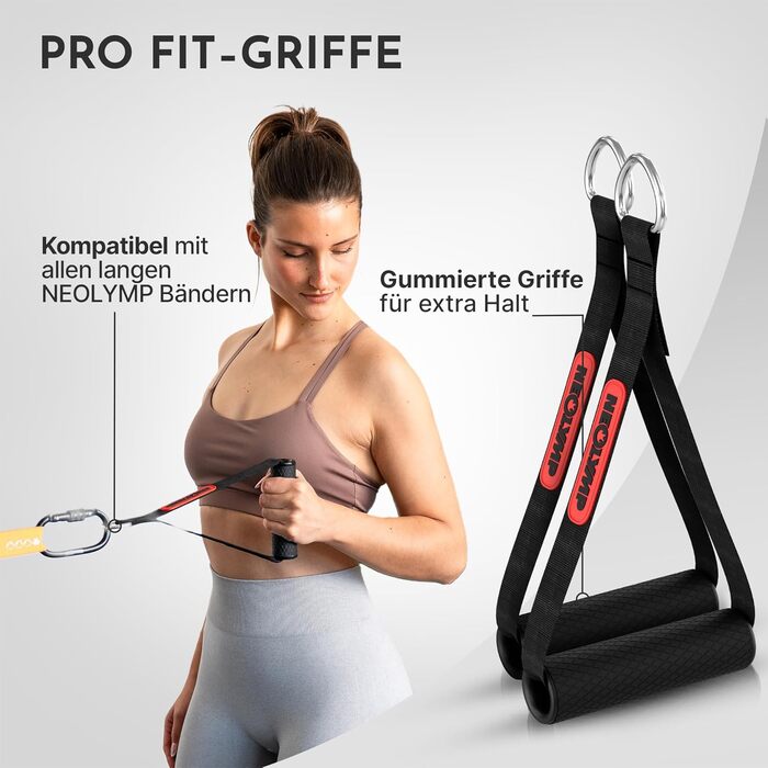 NEOLYMP Lange Fitness-стрічки: набір для силових тренувань, резинки для фітнесу, стрічки для гімнастики, фітнес-стрічки, тренувальні стрічки, для підтягувань, комплект Pro