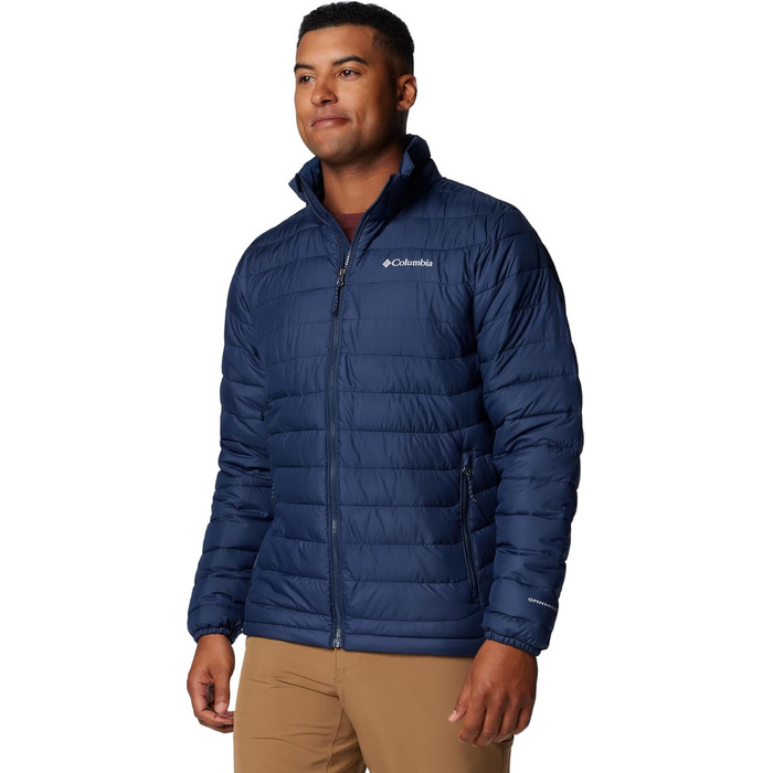 Чоловіча утеплена куртка Columbia Powder Lite II, темно-синя (Collegiate Navy), розмір L