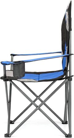 Крісла для кемпінгу Hyfive, розкладні, з підлокітниками, сині