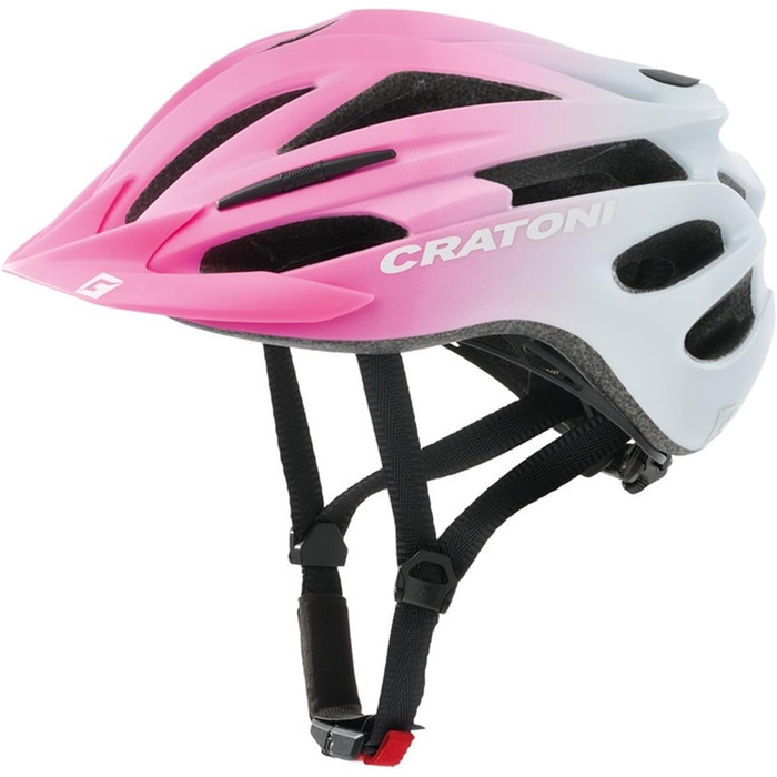 Дитячий велосипедний шолом Cratoni Pacer JR для MTB, рожево-білий, матовий