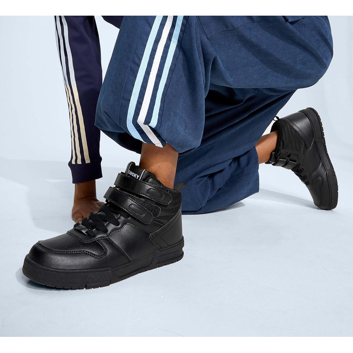 Жіночі баскетбольні черевики Lucky Step з кріпленням на липучці - стильні кросівки з екошкіри білого кольору (38 EU)