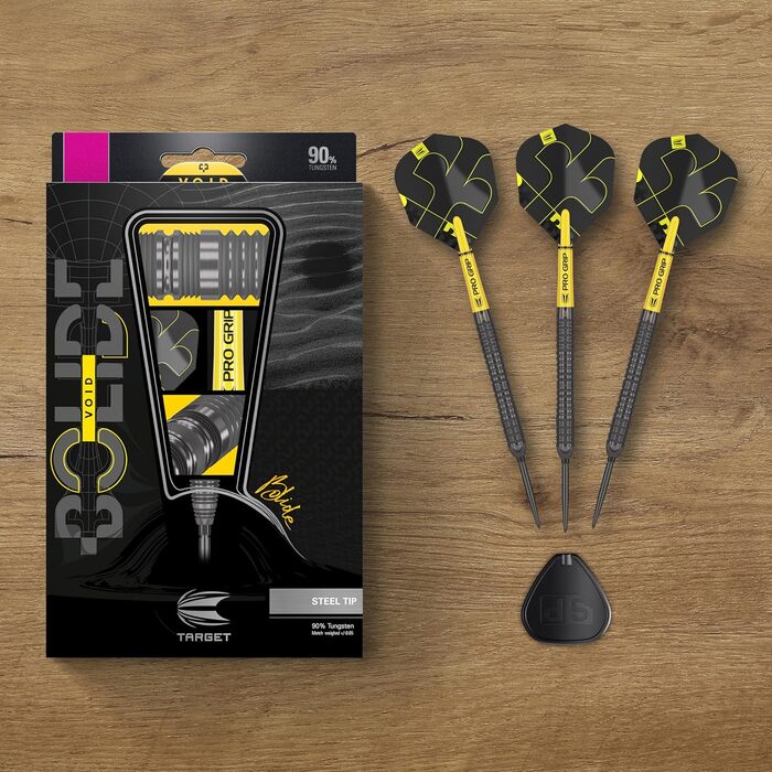 Дротики Target Darts Bolide Void 90% вольфраму з сталевим наконечником Swiss Point, набір для дартсу