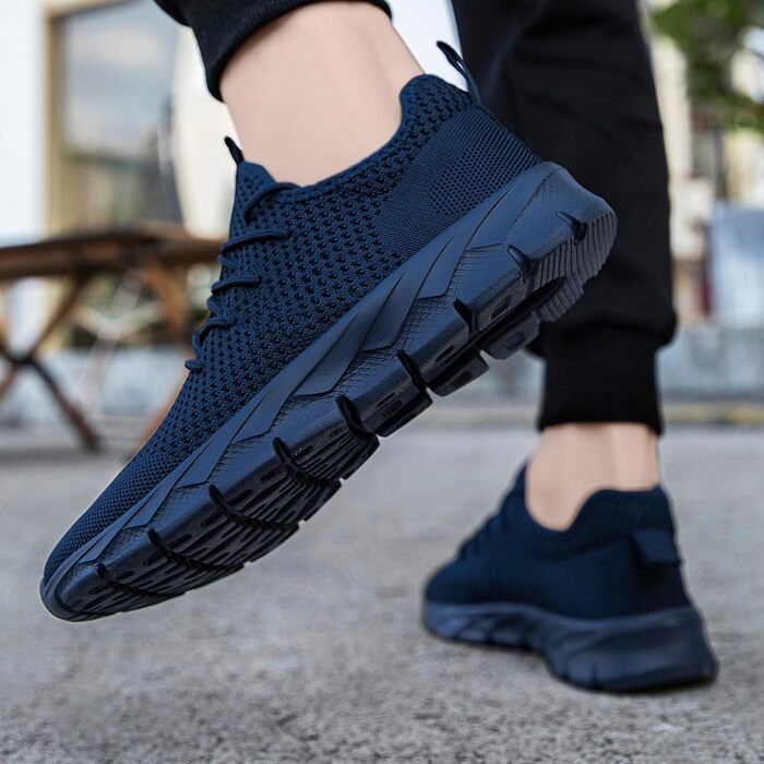 Чоловічі кросівки для бігу та фітнесу, спортивні та повсякденні, білі (39 EU, синій)