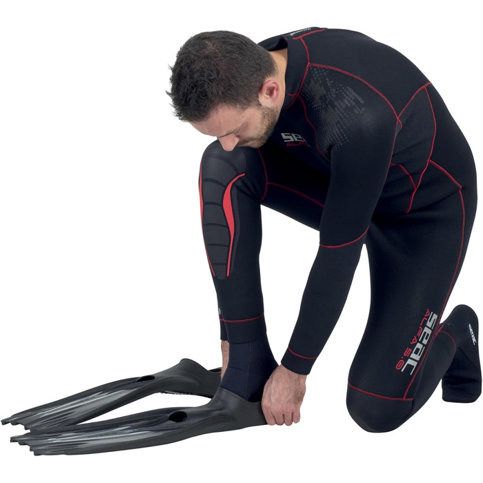 Seac F 100 Pro: Ласти для дайвінгу та снорклінгу, ультралегкі, закриті, 40/41, чорні