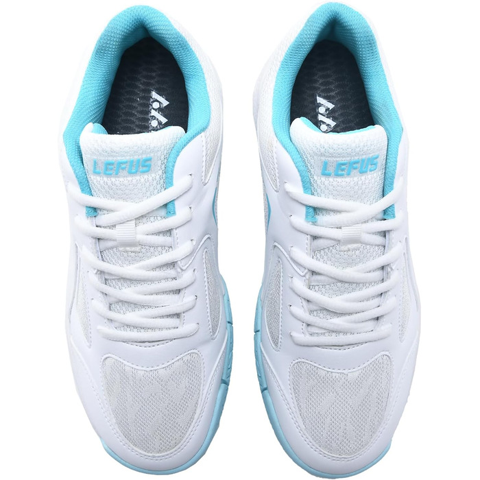 Жіночі тенісні кросівки P601, неслизькі, з амортизацією, стабілізуючі, дихаючі, біло-блакитні, 42 EU