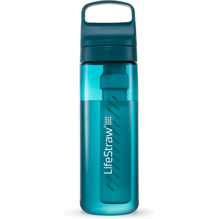 Фільтрована пляшка LifeStraw Go серії – BPA-free, для подорожей і щоденного використання, очищає від бактерій, паразитів, мікропластику, покращує смак води