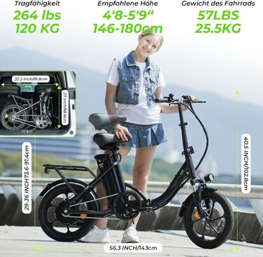 Електровелосипед Finbike складаний 16