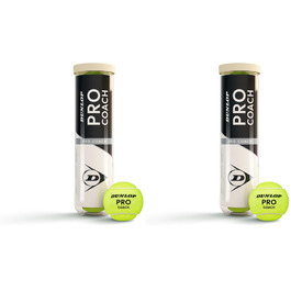 Тенісний м'яч Dunlop Pro Coach - для тренувань та коучингу (4 м'ячі)
