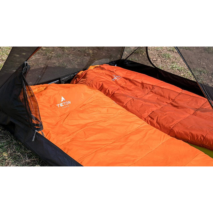 Спальний мішок TETON Sports Altos Ultralight Мумія, помаранчевий - легкий та компактний для кемпінгу
