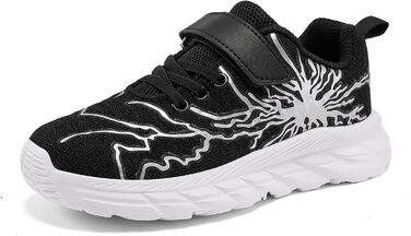 Дитячі спортивні кросівки для хлопчиків та дівчаток. Легкі, дихаючі кросівки для тенісу, бігу та фітнесу. Чорний, зелений, чорний/сірий кольори. Розмір EU 28