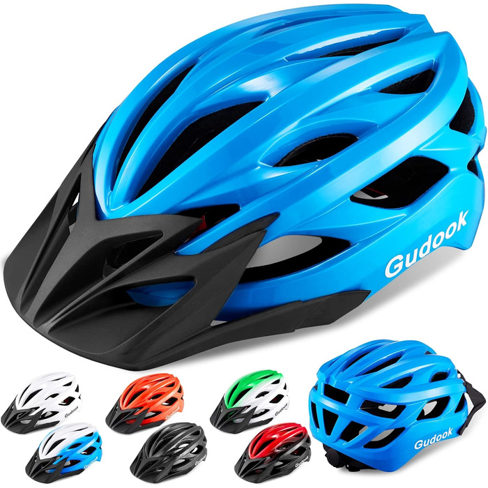 Шолом велосипедний для дорослих GUDOOK (блакитний, L) – унісекс, для MTB та шосе