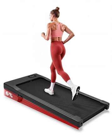 Бігова доріжка Superun Walking Pad з нахилом 6%, для дому, з додатком, до 136 кг, чорний. Швидкість до 12 км/год