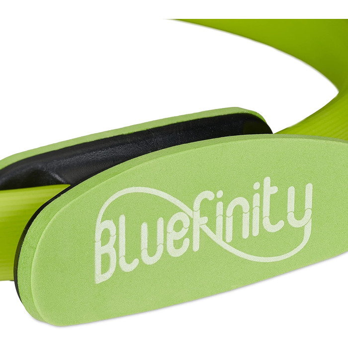 Пілатес кільце Bluefinity з подвійною ручкою, м'яке, фібергласове, для фітнесу та йоги, Ø 37 см, зелений, 1 шт.