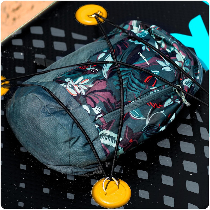 Надувний SUP Neo-Sport - комплект для сапбордингу з аксесуарами (насос, весло, страхувальний трос, рюкзак) - 320 см, Aquasurf 10.6, темно-синій та жовтий