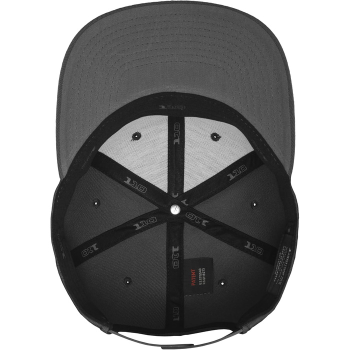 Кепка-снэпбек Flexfit для дорослих, регульований розмір, темно-сіра