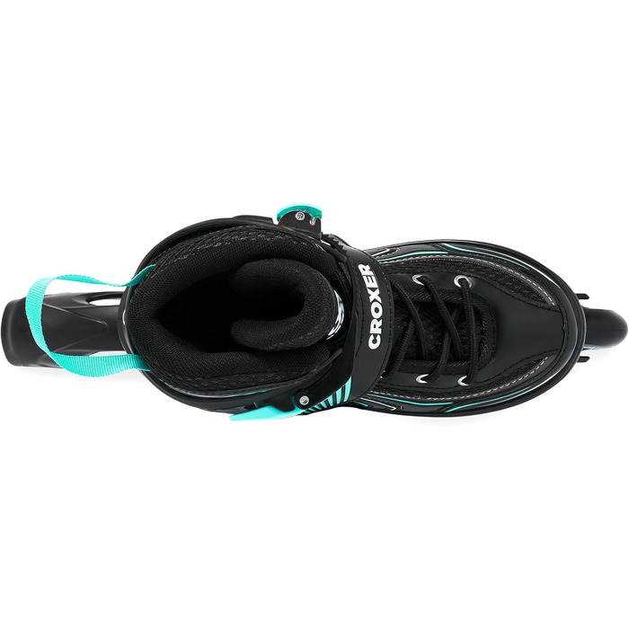 Дитячі ролики Croxer 3-в-1 (35-38) Black/Mint, регульовані