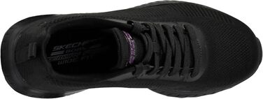 Жіночі кросівки Skechers Bob's Squad Chaos Face-Off, бежевий колір, текстиль (розмір 42 EU, Wide Fit, Black Engineered Knit Trim)