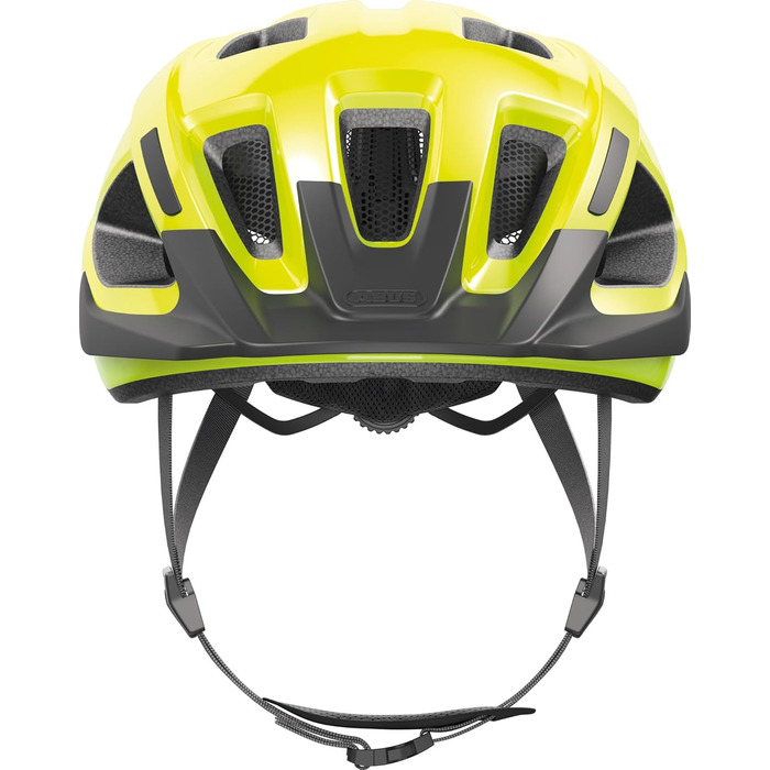 ABUS велосипедний шолом Aduro 3.0 LED з підсвіткою, спортивний міський шолом для дорослих, жовтий (52-58 см)