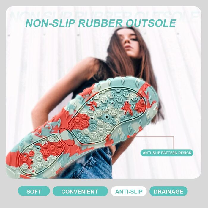 Водні черевики Mabove для чоловіків та жінок. Швидка сушка, серфінг, плавання, аквашузи, басейн, розмір 42 EU, колір: місячний зелений